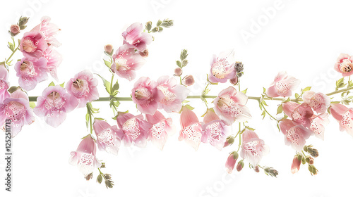 Wallpaper Mural flower isolated on white background Torontodigital.ca
