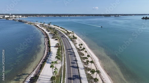 Wallpaper Mural Causeway Boulevard At Clearwater In Florida United States. Nature Landscape. Highway Road. Waterfront Beach Park. Causeway Boulevard At Clearwater In Florida United States.  Torontodigital.ca