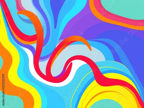 Curvilinear Rhapsody in Vibrant Colors