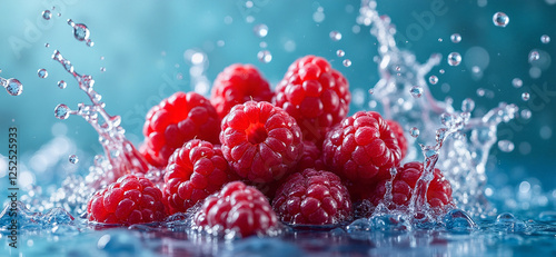 raspberry in water