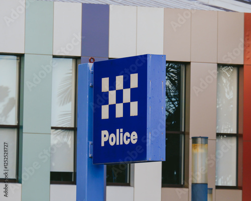 Police building sign in Australia