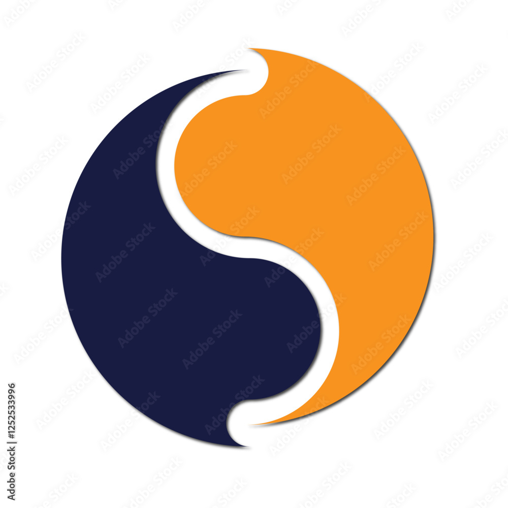 Web line modern color full letter logo design Web line modern color full letter logo design