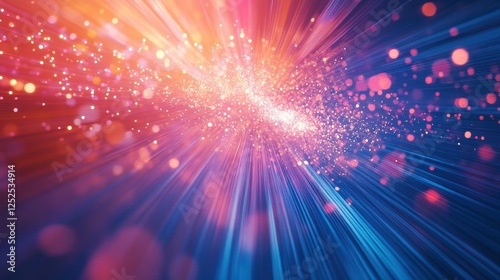 Abstract Light Burst Background.