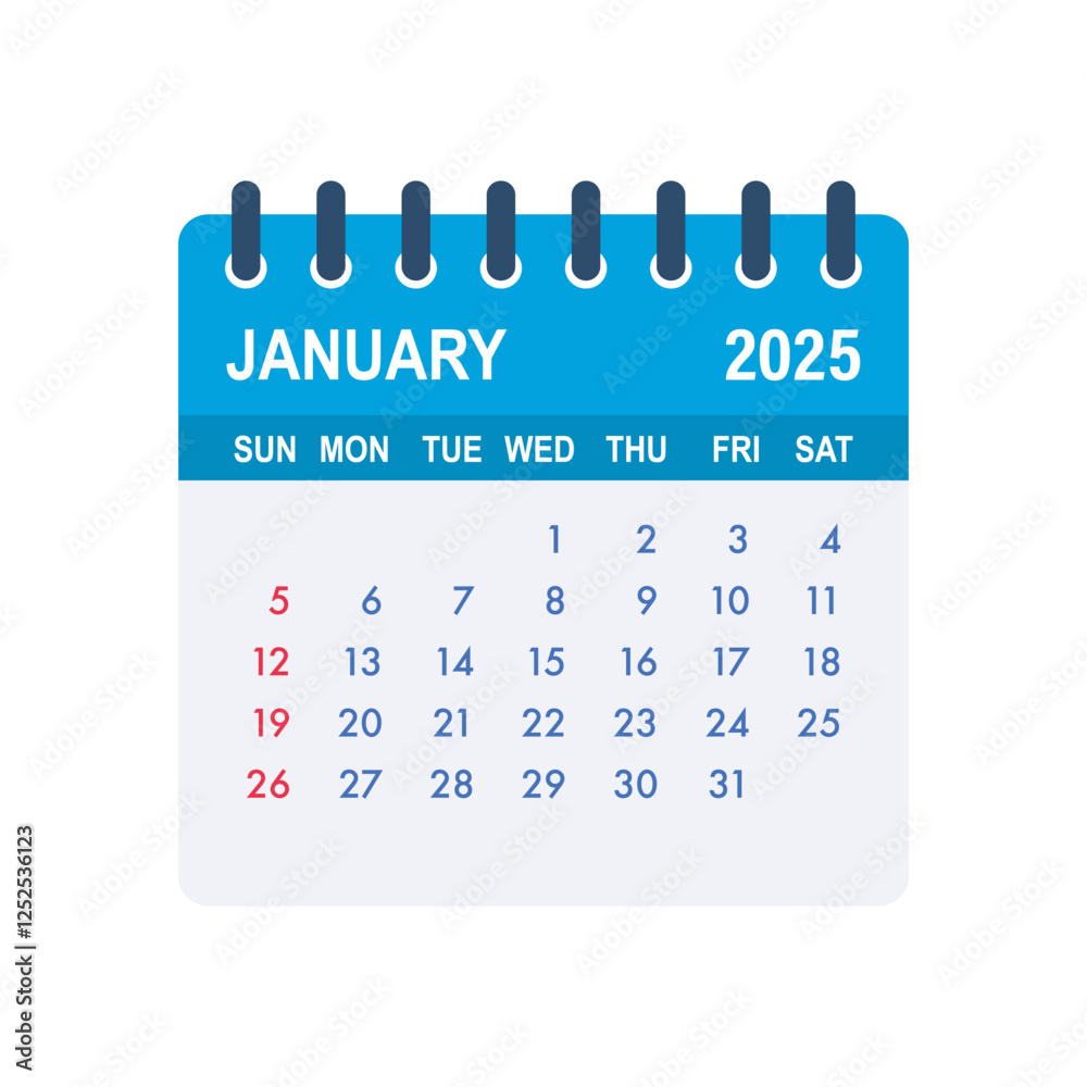 January 2025 tear off calendar page showing days and dates January 2025 tear off calendar page showing days and dates