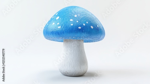 Blue Mushroom with White Spots.
