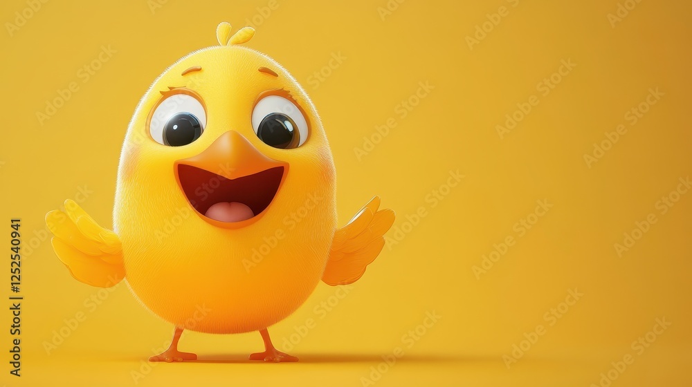 Fototapeta premium Happy Yellow Chick
