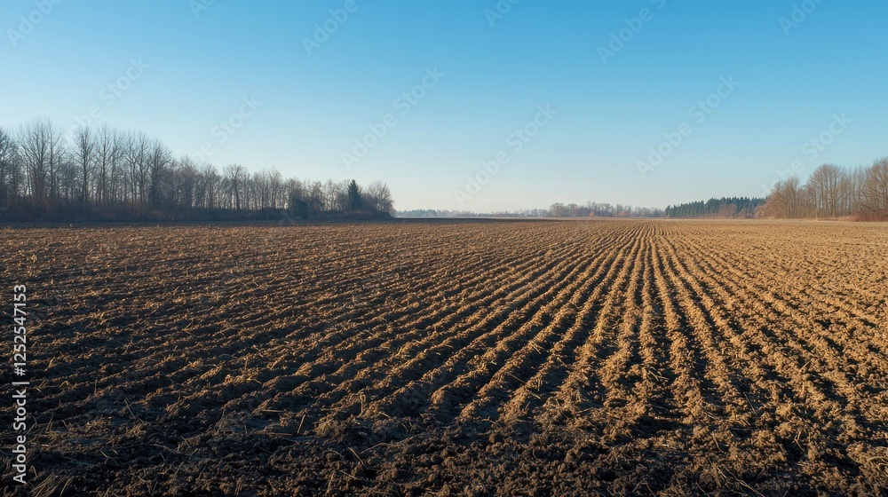 A patch of dry soil in a sun-baked field A patch of dry soil in a sun-baked field