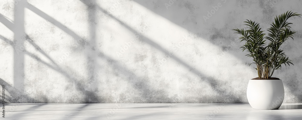 Obraz premium Modern White Background, Generative AI