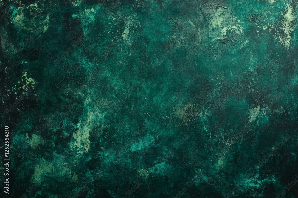 Fototapeta premium Emerald Green Textured Background Deep Hues Abstract Art
