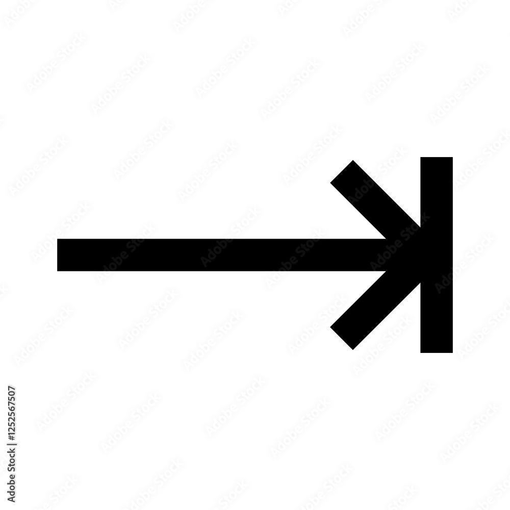 Arrow-to-right icon in black and outline style Arrow-to-right icon in black and outline style