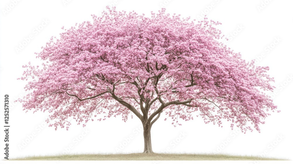 Obraz premium Pink cherry blossom tree spring garden nature