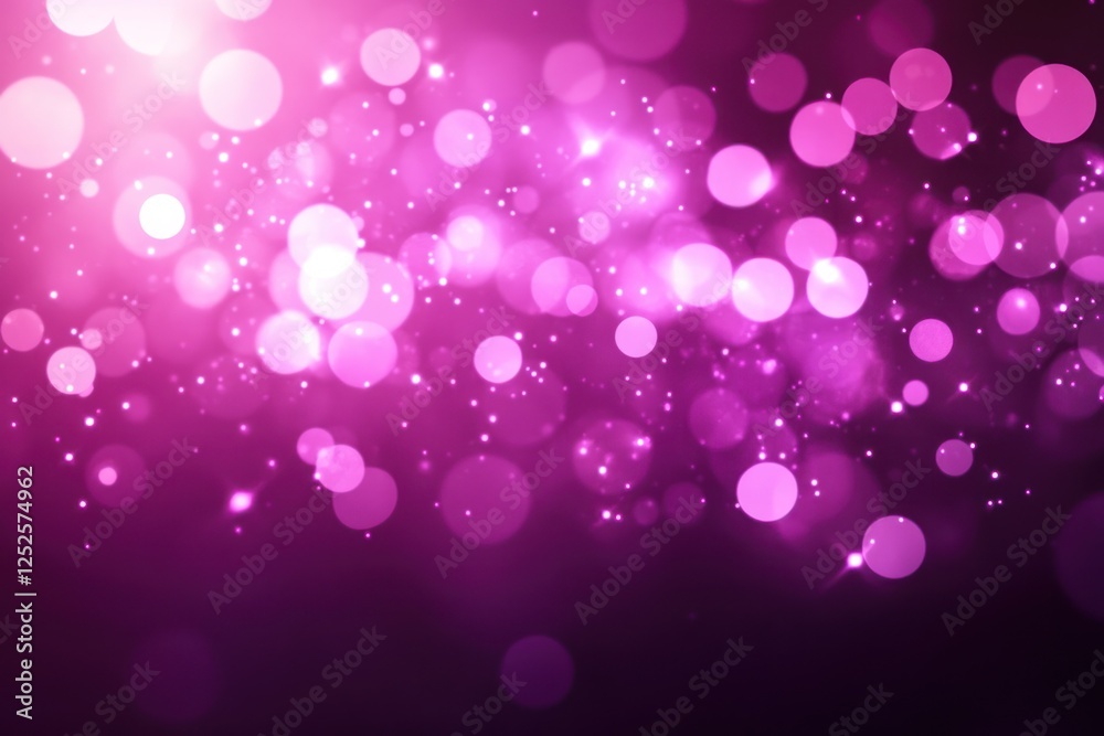 Vibrant pink bokeh lights creating a dreamy background effect Vibrant pink bokeh lights creating a dreamy background effect