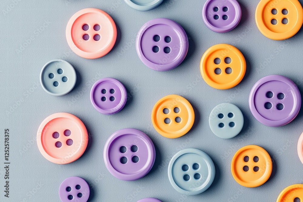 Colorful buttons in a variety of shades. AI. Colorful buttons in a variety of shades. AI.