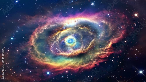  Space Video, a beautiful sci-fi nebula in the deep space	
