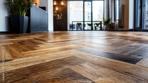 High-quality wooden floor with visible grains.