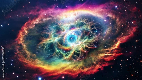  Space Video, a beautiful sci-fi nebula in the deep space	
