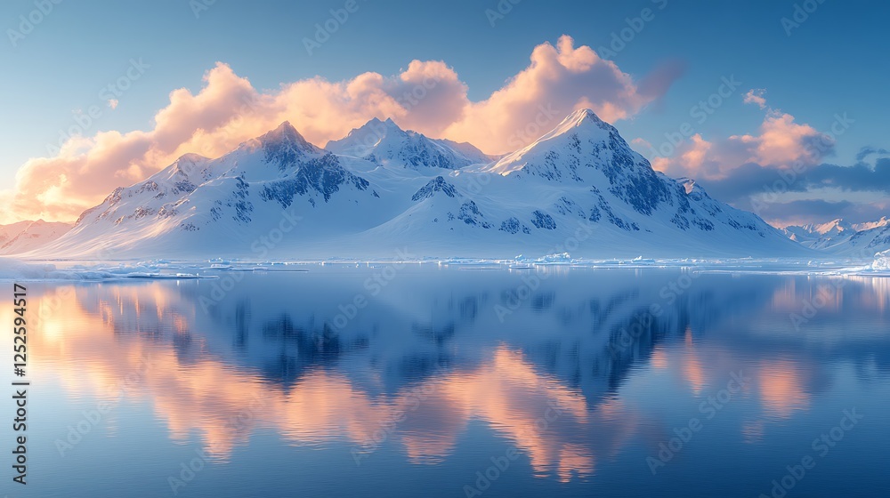 reflection sunset snowy scenic mountains composition high resolution hd picture reflection sunset snowy scenic mountains composition high resolution hd picture
