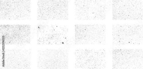 Overlay texture set. Dirty Grunge Textures Vector Set. Dirty grainy stamp and scratches and damage mark. Use purpose damaged, distress, paint, texture, old, concrete, urban, grunge, dirty, dust vector
