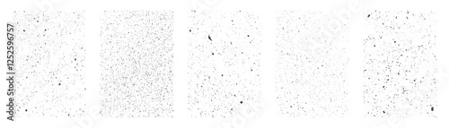 Overlay texture set. Dirty Grunge Textures Vector Set. Dirty grainy stamp and scratches and damage mark. Use purpose damaged, distress, paint, texture, old, concrete, urban, grunge, dirty, dust vector