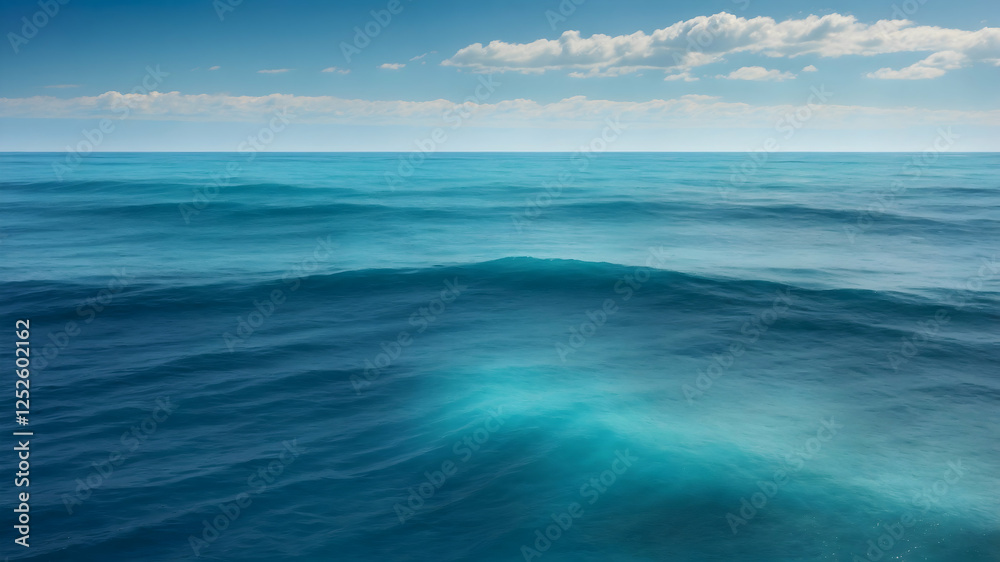 Fototapeta premium Infinite Blue Sea Horizon