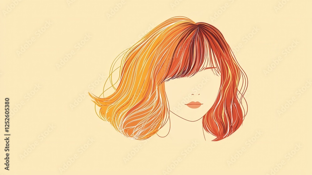 Two-tone hair color, creative and expressive, Two-tone hair color, creative and expressive,