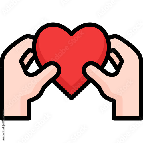 soulmates icon illustration design with filled outline