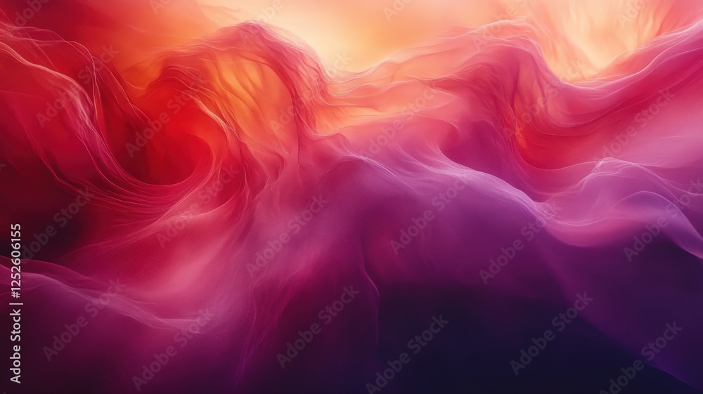 Obraz premium Abstract Colorful Waves in Soft Fluid Motion and Light Display