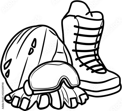 Winter Sports coloring Page