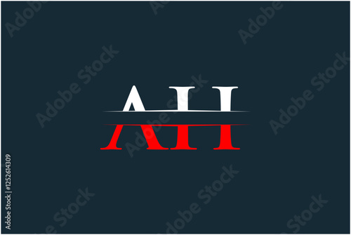 Initial AH Logo Design Vector
