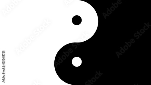 Chinese ancient Taiji yin-yang pattern symbol. yin yang. Yin And Yang Sides