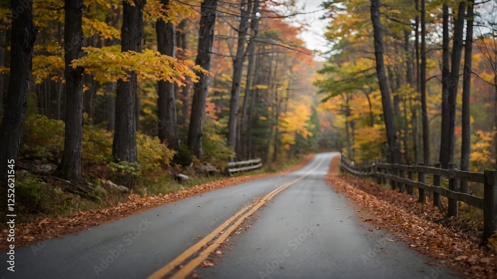 Obraz premium road in autumn