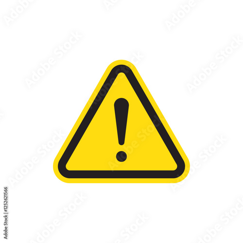 Exclamation and Caution mark symbol template, Warning and danger icon