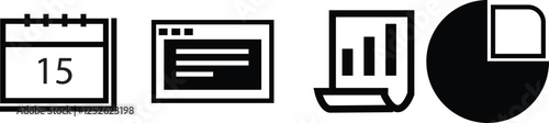 Black and white icon,Art board collection 