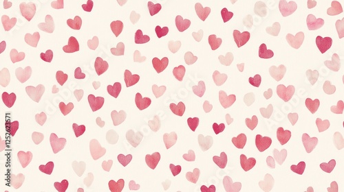 Wallpaper Mural Pink hearts background pattern, Valentine's Day design Torontodigital.ca