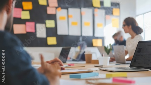 Kanban Project Management Software On Laptop, 