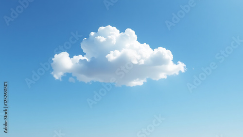 Single Cloud, Minimalist Sky Landscape (16:9)