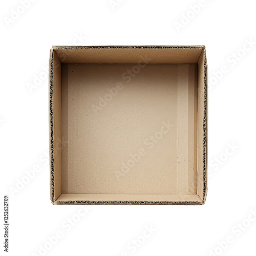 Isolated Empty Cardboard Box