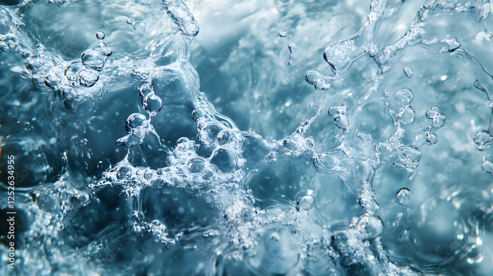 Fototapeta premium 14流動感がある泡のテクスチャ Gererated AI