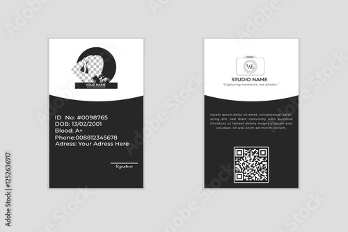 Studio, Photographer Id card design