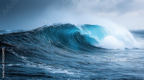 Sea water ocean big great wave for surfing landscape