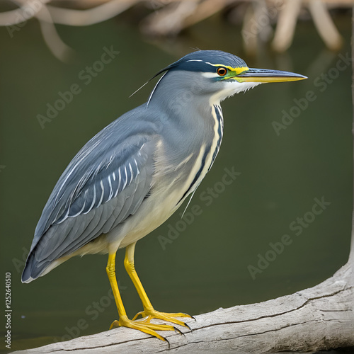 Adult striated heron photo