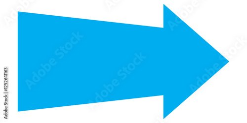 Free Download Blue long arrow icon vector . Long arrow pointing right.  big arrow icon .up arrow icon vector. arrow pointing to right.  - GFXLoad