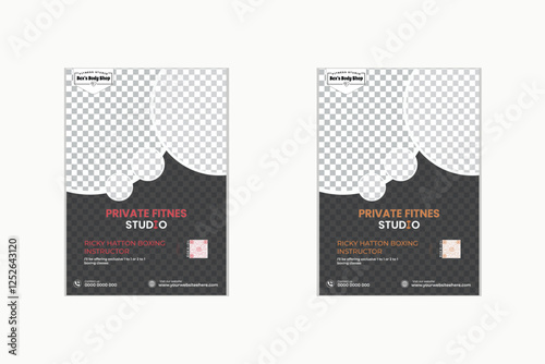 Modern Fitness Flyer, Gym Flyer Template Design.