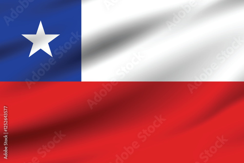 Free Download Flag of Chile. Chile flag official colors and proportion digital vector illustration. Pleated flag. - GFXLoad