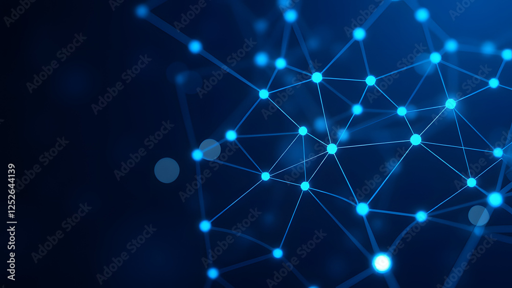 A bright, abstract blue starfield with glowing lines conveys a sense of digital space and energy A bright, abstract blue starfield with glowing lines conveys a sense of digital space and energy