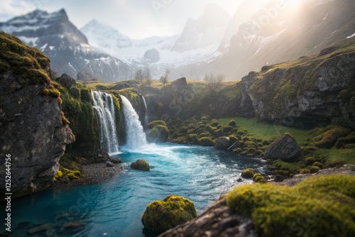 Enchanted Valley: Tilt-Shift Miniature World Photography - Breathtaking Landscape