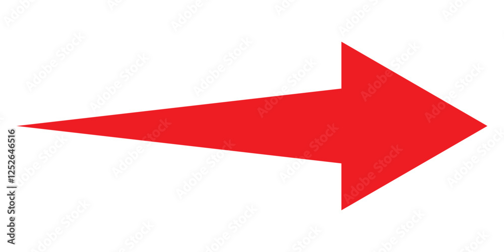 Red Long arrow. Long arrow icon vector illustration. Flat style long arrow symbol on a white background. vector illustration. Red large arrow pointing right. Bold thine long arrow. Red large forward Red Long arrow. Long arrow icon vector illustration. Flat style long arrow symbol on a white background. vector illustration. Red large arrow pointing right. Bold thine long arrow. Red large forward