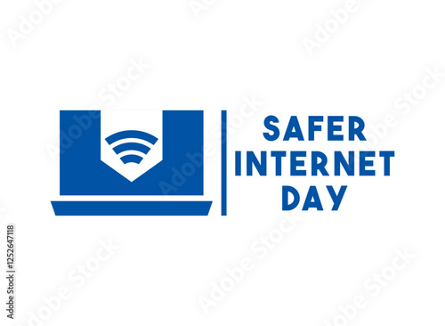 Free Download Vector Illustration of Safer Internet Day. February. White background. - GFXLoad