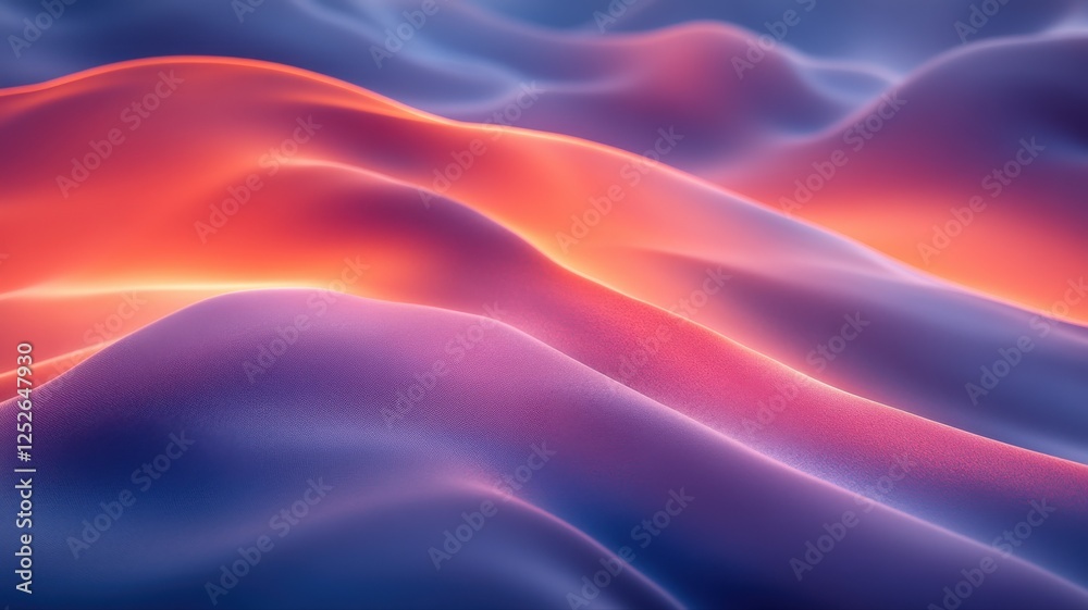 Abstract Waves of Colorful Light in Smooth Flowing Patterns Abstract Waves of Colorful Light in Smooth Flowing Patterns