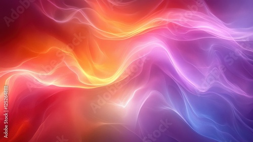 Wallpaper Mural Colorful Swirls of Light Abstract Art in Vibrant Shades and Tones Torontodigital.ca